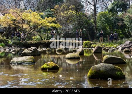 Koishikawa Korakuen Gardens, Bunkyo-Ku, Tokio, Japan Stockfoto