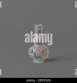 Miniatur-Vase in doppelter Form mit Blumensprays, Miniatur-Vase in Form eines Kürbises mit leicht ausbreitendem Hals, Unterglasur blau lackiert. Auf dem Bauch ein Blütenzweig (Aster) und lose Zweige. Blau Weiß., anonym, China, c. 1675 - c. 1724, Qing-Dynastie (1644-1912) / Kangxi-Periode (1662-1722) / Yongzheng-Periode (1723-1735), Porzellan (Material), Glasur, Kobalt (Mineral), Vitrifikation, H 6 cm, neu von Gibon, Design von warmen fröhlich glühen von Helligkeit und Lichtstrahlen Ausstrahlung. Klassische Kunst neu erfunden mit einem modernen Twist. Fotografie inspiriert von Futurismus, umarmt dynamische Energie der Mod Stockfoto