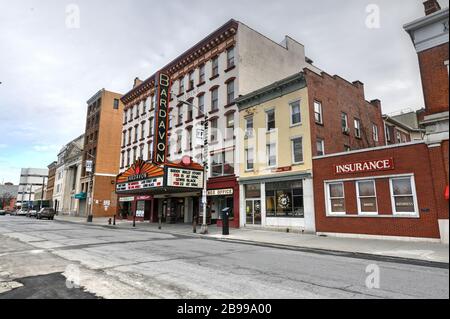 Poughkeepsie, New York - 16. Februar 2020: Historisches Bardavon 1869 Opernhaus in Poughkeepsie, New York. Stockfoto
