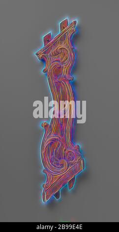 Baluster mit erstochen C- und S-Voluten, S-förmiger Baluster mit erstochen C- und S-Voluten mit Rocaille-Schalen., anonym, Nordniederländisch, c. 1740 - c. 1760, Holz (Pflanzenmaterial), H 91 cm × B 21 cm × T 5 cm, neu gestaltet von Gibon, Design von warmen fröhlich glühen von Helligkeit und Lichtstrahlen Ausstrahlung. Klassische Kunst neu erfunden mit einem modernen Twist. Fotografie inspiriert von Futurismus, umarmt dynamische Energie der modernen Technologie, Bewegung, Geschwindigkeit und Kultur revolutionieren. Stockfoto