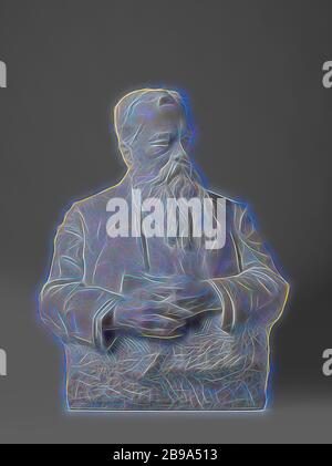 Büste von Jhr. Herr Victor Eugene Louis de Stuers (1843-1916) mit Basis aus schwarzem Granit mit grauem Glimmer, Büste aus Marmor von Jhr. Herr Victor Eugene Louis de Stuers (1843-1916) mit schwarzem Granit Sockel bestehend aus zwei Teilen, historische Personen ((voll) Büste Porträt), Herr Victor Eugène Louis de Stuers, Toon Dupuis, Den Haag, 1914, Marmor (Stein), neu von Gibon, Design von warmen fröhlich glühen von Helligkeit und Lichtstrahlen Ausstrahlung. Klassische Kunst neu erfunden mit einem modernen Twist. Fotografie inspiriert von Futurismus, umarmt dynamische Energie der modernen Technologie, Bewegung, Geschwindigkeit und Revolution Stockfoto