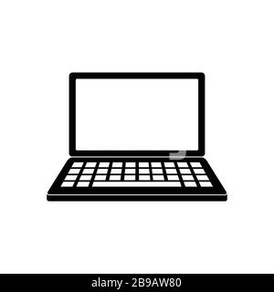 Symbol für Laptop-Computer. Vektorgrafiken Stock Vektor