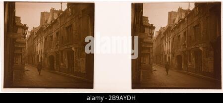UNIDENTIFIZIERTE STRASSE Rue nicht identifié. 1926-1936. Photographie anonyme. Paris, musée Carnavalet. Stockfoto