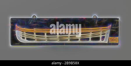 Halbmodell einer Einführung, Polychromed Mold Model (Port) einer Schlaufe. Die Boje über dem Stabholz ist geschlossen. Flachspiegel mit Zaunplatte. Das schiere läuft bis zu beiden Enden. Peaked trusses., anonymous, Niederlande, c. 880 - ca. Von Gibon neu erstelltes Holz (Pflanzenmaterial), h 16,8 cm × w 60 cm × d 8 cm, Design von warmfröhlichem Leuchten von Helligkeit und Lichtstrahlen. Klassische Kunst mit moderner Note neu erfunden. Fotografie, inspiriert vom Futurismus, die dynamische Energie moderner Technologie, Bewegung, Geschwindigkeit und Kultur revolutionieren. Stockfoto