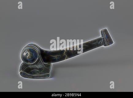 Gunlock (Percussion), Percussion-Schloss, bestehend aus einem einfachen Hammer auf einem Schaft auf einer Schlossplatte, schwarz lackiert. Wie die Sperrplatte auf den Gewehren montiert ist, ist unklar. Das Abziehseil sollte um die Achse des Hammers gedreht werden., anonym, Russland, 180-1834, Eisen (Metall), Farbe (Beschichtung), h 6,4 cm × w 21 cm × d 7 cm, von Gibon neu vorgestellt, Design von warmfröhlichem Leuchten von Helligkeit und Lichtstrahlen. Klassische Kunst mit moderner Note neu erfunden. Fotografie, inspiriert vom Futurismus, die dynamische Energie moderner Technologie, Bewegung, Geschwindigkeit und Kultur revolutionieren. Stockfoto