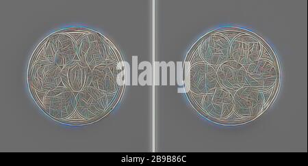 Medaille mit Szenen aus dem Leben Mariens und Christi, Silbermedaillenmedaille: Obvers: Maria in einem von zwei Engeln bekrönten Halo, umgeben von sechs Medaillons mit Szenen aus Marias Leben. Umgekehrt: Maria weinte Christus tot, umgeben von sechs Medaillons mit Szenen aus dem Leben von Chritus, anonym, c 1500 - c 1550, Silber (Metall), Gravur, d 3,8 cm × w 4,21 gr, von Gibon neu vorgestellt, Design von warmfröhlichem Leuchten von Helligkeit und Lichtstrahlen. Klassische Kunst mit moderner Note neu erfunden. Fotografie, inspiriert von Futurismus, die dynamische Energie moderner Technologie, Bewegung, Geschwindigkeit und Revolutionierung c umfasst Stockfoto