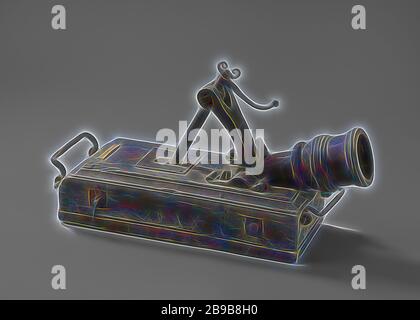 Mörtel auf Holzboden, Eisenmörtel mit zwei Griffen, stehend auf Holzboden mit Einstellschraube., anonym, Niederlande, c 1600 - ca. 1699, Eisen (Metall), Ulme (Holz), l 30,5 cm d 10,5 cm w 28 kg h 17 cm × w 26 cm × l 60 cm l 75 cm l 6 cm l 10 cm d 106 mm d 30 cm w 30 kg, von Gibon neu vorgestellt, Design mit warmem, fröhlichem Glanz von Helligkeit und Lichtstrahlen. Klassische Kunst mit moderner Note neu erfunden. Fotografie, inspiriert vom Futurismus, die dynamische Energie moderner Technologie, Bewegung, Geschwindigkeit und Kultur revolutionieren. Stockfoto