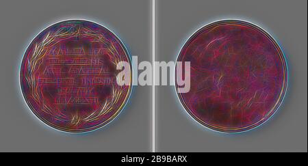 Stiftung der Königlichen Akademie der Bildenden Künste in Brüssel, einseitige Bronzemedaille. Obvers: Aufschrift im Kranz von Myrteloof. Umgekehrt: Blank, Brüssel, Willem i Frederik (König der Niederlande), Royal Academy of Visual Arts (Brüssel), Joseph Pierre Braemt (Evtl.), 1817, Bronze (Metall), auffallend (Metallverarbeitung), d 5 cm × w 473 gr, von Gibon neu vorgestellt, Design von warmem, fröhlichem Glanz von Helligkeit und Lichtstrahlen. Klassische Kunst mit moderner Note neu erfunden. Fotografie, inspiriert von Futurismus, die dynamische Energie moderner Technologie, Bewegung, Geschwindigkeit und Revolutionierung umfasst Stockfoto