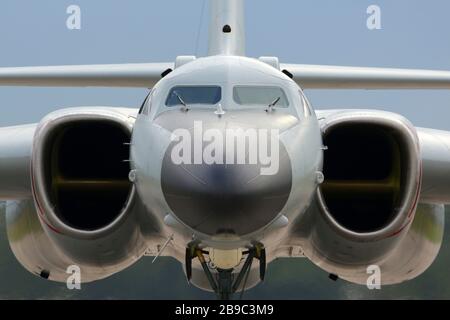 H-6K strategischer Bomber der chinesischen Volksbefreiungsarmee Luftwaffe. Stockfoto