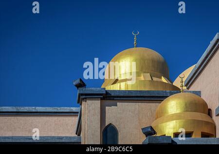 Schöne Kuppel der Moschee in Al Khobar Corniche - Saudi-Arabien. Stockfoto