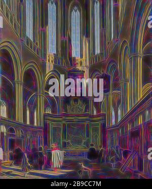 Das Grab von Michiel de Ruyter in der Nieuwe Kerk, Amsterdam der Chor der Nieuwe Kerk in Amsterdam mit dem Grab von Michiel de Ruyter, der Chor der Nieuwe Kerk in Amsterdam mit dem Grab von Michiel de Ruyter, vor dem Grab sind Besucher, Grab, Grab und andere Grabformen und Grabmarker, Kircheninnenraum, Nieuwe Kerk, Michiel Adriaansz. De Ruyter, Emanuel de Witte, 1683, Leinwand, Ölfarbe (Farbe), h 123,5 cm × w 105 cm, von Gibon neu vorgestellt, Gestaltung von warmem, fröhlichem Leuchten von Helligkeit und Lichtstrahlen. Klassische Kunst mit moderner Note neu erfunden. Fotografie inspiriert B. Stockfoto