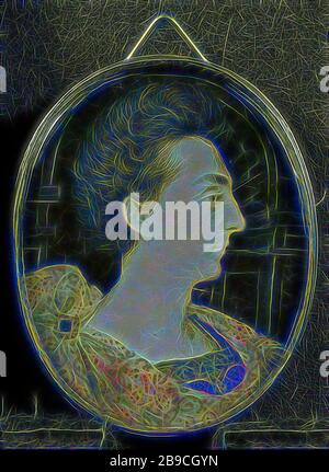 Henry Frederick (1594-1612), Prince of Wales. Ältester Sohn von James I., Porträt von Henry Frederick (1594-1612), Prince of Wales. Älterer Sohn von Jacobus I. Büste, im Profil rechts, vor einer schalenförmigen Nische. Teil der Miniaturbildansammlung des Porträts, Henry Frederick (Prince of Wales), Peter Oliver (zugeschrieben), 1604 - 1647, Pappe, Metall, Glas, h 5,1 cm × w 4,1 cm h 5,7 cm × w 4,1 cm × d 0,8 cm, von Gibon neu vorgestellt, Design mit warmem, fröhlichem Glanz von Helligkeit und Lichtstrahlen. Klassische Kunst mit moderner Note neu erfunden. Fotografie, inspiriert von Futurismus, mit dynamischer Dynamik Stockfoto