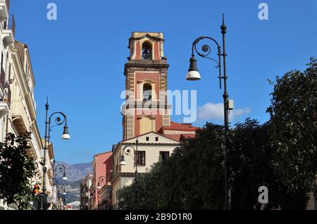 Sorrento - Campanile della Cattedrale Stockfoto