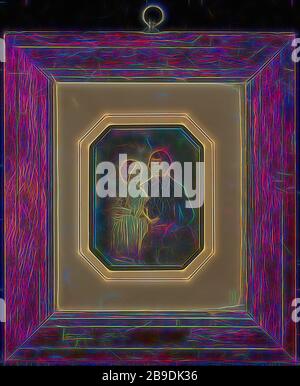 Porträt von Charlotte und Nicolas Loque, Nöel-Marie-Paymal Lerebours (französisch, von der französischen Seite, von der französischen Seite, von der Seite von Gibon, vom 12. November, von der Daguerreotype, neu vorgestellt, Entwurf eines warmfröhlichen Lichtes mit Helligkeit und Lichtstrahlen. Klassische Kunst mit moderner Note neu erfunden. Fotografie, inspiriert vom Futurismus, die dynamische Energie moderner Technologie, Bewegung, Geschwindigkeit und Kultur revolutionieren. Stockfoto