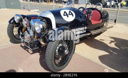 Bordeaux, Aquitanien / Frankreich - 09 18 2019 : Morgan 3 Wheeler Supersport Beetleback Oldtimer Stockfoto