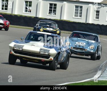 SAM Thomas, Jack Goff, Chevrolet Corvette Stingray C2, Mike Jordan, Mike Whitaker, TVR Griffith 400, RAC TT Celebration, closed Cockpit GT cars, Good Stockfoto