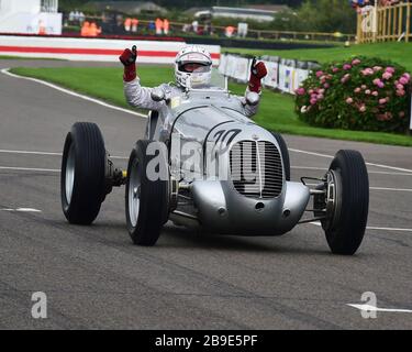 Calum Lockie, Maserati 6CM, Goodwood Trophäe, Grand-Prix-Autos, Voiturette, Goodwood Revival 2017, September 2017, Automobile, Autos, Rennstrecke, CL Stockfoto