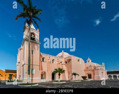 Iglesia La Candelaria, Plaza Hidalgo, geniessen, UNESCO-Weltkulturerbe, Bundesstaat Veracruz, Mexiko Stockfoto