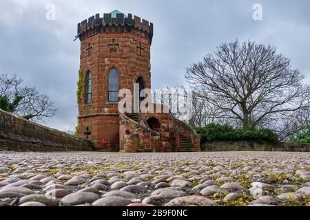 Laura's Tower, Shrewsbury Castle, Shrewsbury, Shropshire Stockfoto