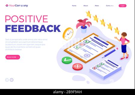Formular für Feedback oder Umfrage Stock Vektor