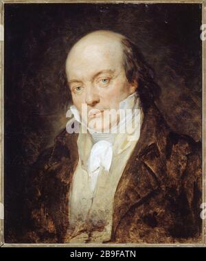 PIERRE JEAN BeraNGER Ary Scheffer (1795-1858). Pierre Jean Béranger (1780-1857), poète et chansonnier français. Huile sur toile. Paris, musée Carnavalet. Stockfoto