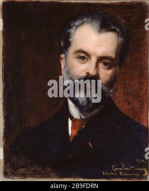 Arsène Alexandre Carolus-Duran (Charles Emile Auguste-Durand, 1837-1917). "Portrait d'Arsène Alexandre, 1902". Paris, musée Carnavalet. Stockfoto