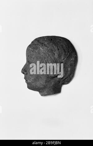 PROFIL UNBEKANNT Jean-Pierre Dantan (1800-1869) dit Dantan le Jeune. Profil d'inconnu. Erleichterung. Terre-cuite, entre 1830 und 1869. Paris, musée Carnavalet. Stockfoto