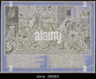 Horribles attentats des Francois commis à Paris le 10 d'aout, 173: Schautervolle Unternehmung der Franzosenunterschrift zu Paris, d. H. 10. Aug., 1727-15608, Drucke der französischen Revolution, will, Johann Martin, Radierung, schwarz-weiß, ca. Das von Gibon neu vorgestellte Design von warmer, fröhlicher Helligkeit und Lichtstrahlen. Klassische Kunst mit moderner Note neu erfunden. Fotografie, inspiriert vom Futurismus, die dynamische Energie moderner Technologie, Bewegung, Geschwindigkeit und Kultur revolutionieren. Stockfoto