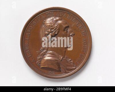 Antoine Laurent Lavoisier (1743-1994), Chemiker, 1802 Augustin Dupré (1748-1834). Antoine Laurent de Lavoisier (1743-1794), Chiimiste, 1802. Bronze. Paris, musée Carnavalet. Stockfoto