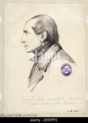 PASCAL COSTE François-Joseph Heim (1787-1865). "Pascal Coste (1787-1879), architecte français". Dessin. Paris, musée Carnavalet. Stockfoto