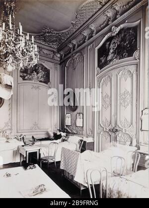 5-7 RUE DE LA CHAIR 5 et 7, Rue de la Chaise, Grand Salon. Paris (VIIème arr.). Photographie de Charles Lansiaux (1855-1939). Paris, musée Carnavalet. Stockfoto