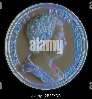 Porträtmedaillon Adriaen Paets (1697-1765), Medaillon Elfenbein, rechts-reanimierte Büste Adriaan Paets, Hadrianvs. - PAETS BATAVUS 1727 (Kreisverkehr) Rotterdam-Vorstand Niederländische Ostindien-Gesellschaft VOC VOCR stammt aus der Sammlung der H.K.H. Prinzessin Mariannes aus den Niederlanden, die 1933 in Amsterdam versteigert wurde Stockfoto