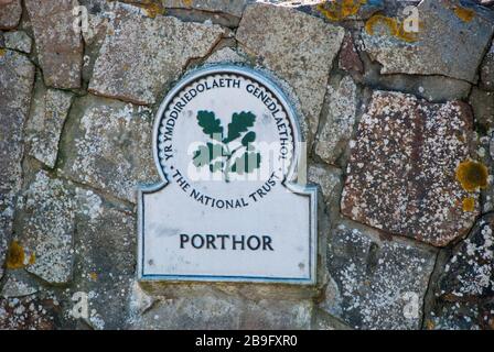 Porthor Beach NEAT Aberdaron in Wales, Großbritannien Stockfoto