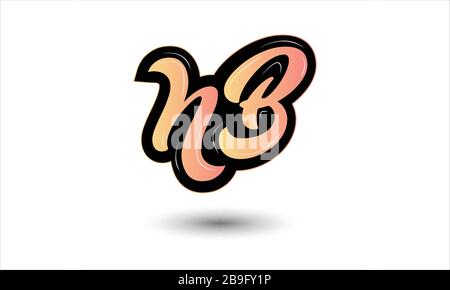 Hinweis: Vektor für Zeichenvorlagen für das Letter Logo Stock Vektor