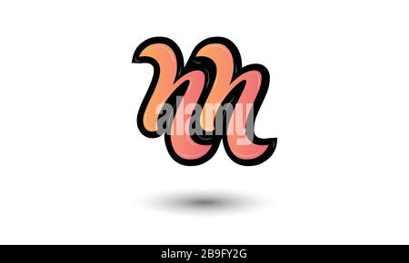 Anfänglicher Monogrammbrief, NN-Logo, Vektorvorlage. N Letter Logo Design Stock Vektor