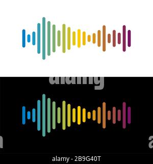 Volume Sound Logo Template Illustration Design. Vektor EPS 10. Stockfoto
