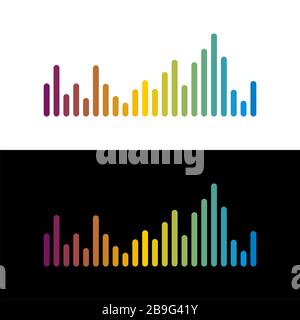 Volume Sound Logo Template Illustration Design. Vektor EPS 10. Stockfoto