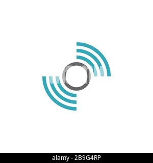 Design der Illustration der Wi-Fi-Signallogo-Vorlage. Vektor EPS 10. Stockfoto