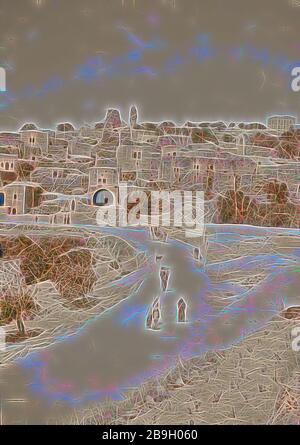 Ölberg, Bethany aus dem Schlitten. 1900, West Bank, Bethanien, Israel Stockfoto