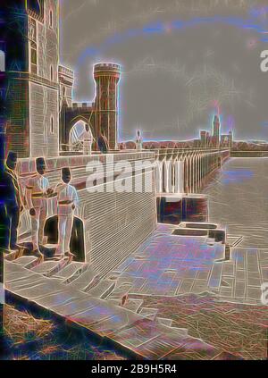 Ägyptische Ansichten; die Barrage. In der Nähe der Staustufe von der E.1900, Ägypten Stockfoto