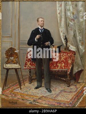 EDMOND Taigny Jean Béraud (1849-1936). "Edmond Taigny". Huile sur bois. Paris, musée Carnavalet. Stockfoto