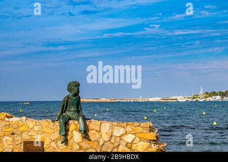 Landschaft von La Escala in Costa Brava, Katalonien, Spanien Stockfoto