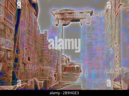 Die Türkei. Ankara. Tempel des Augustus Caesar Monumentum Ancyranum. 1935, Türkei, Ankara Stockfoto