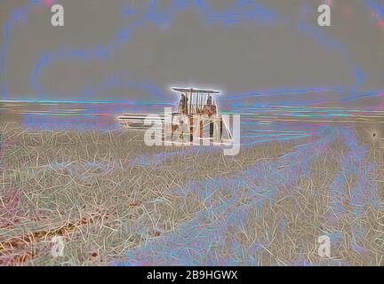 Moderne Harvester auf der Ebene von Esdraelon. 26. Mai 1935. 1935, Israel Stockfoto