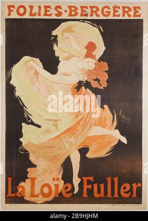 Folies-Bergere, Loie Fuller, Jules Cheret. Imprimerie Chaix. Folies-Bergère, La Loïe Fuller. Affiche. Lithographie couleur, 1893. Paris, musée Carnavalet. Stockfoto