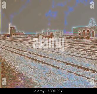 Deutsche Bagdadbahn, 190 . Gebäude Bahnhof in Mossul. 1900, Irak, Mosul Stockfoto