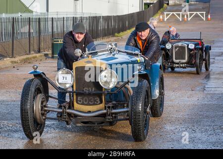 1929 Frazer Nash Supersport auf der Brooklands VSCC Auto Trials Event, Weybridge Surrey UK Stockfoto