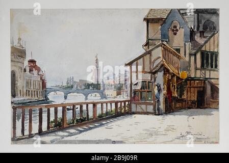 UNIVERSALAUSSTELLUNG 1900 Laure Brouardel, geborene Lapierre (1852-1936). "Exposition Universelle de 1900", 1900. Dessin. Paris, musée Carnavalet. Stockfoto