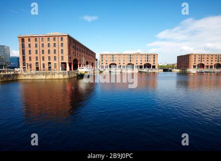 Albert Dock an Liverpools historischem Hafengebiet in Liverpool, England, Großbritannien
