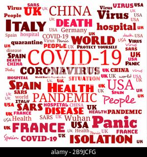 Coronavirus-Krankheit 2019 (COVID-19) Stockfoto